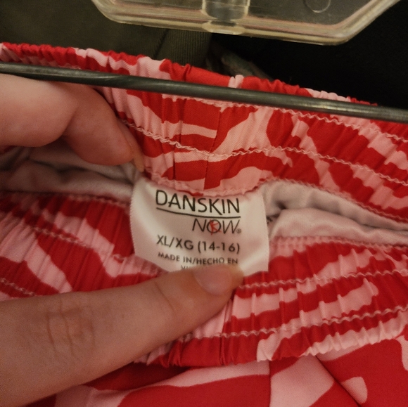Danskin Now, ( XL/14-16 ), Pink Zebra Striped Athletic Shorts. For summer/cheer. - Picture 4 of 4